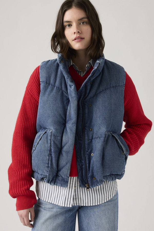 Levi's Western Bubble Vest - Women's - M -