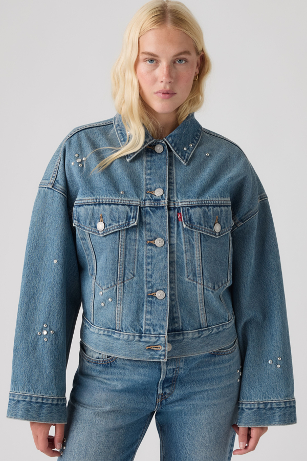 Levi's Loose Crop Trucker Jacket - Women's - S -