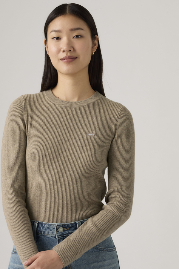 Levi's Geribbelde sweater met ronde hals - Women's - L -