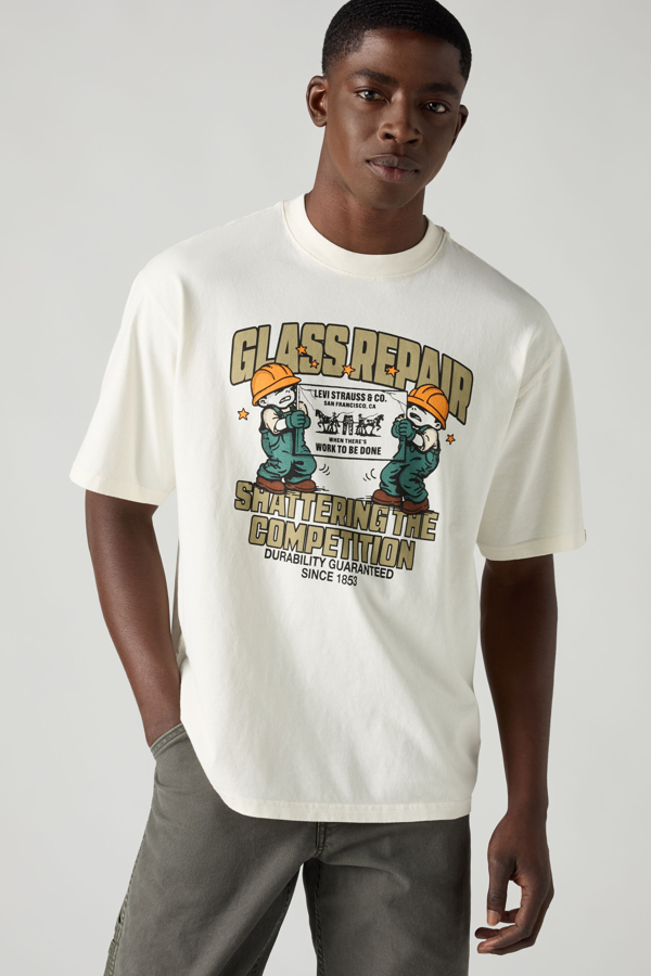 Levi's Workwear Graphic T shirt - Men's - XL - Wit / Glass Repair Egret