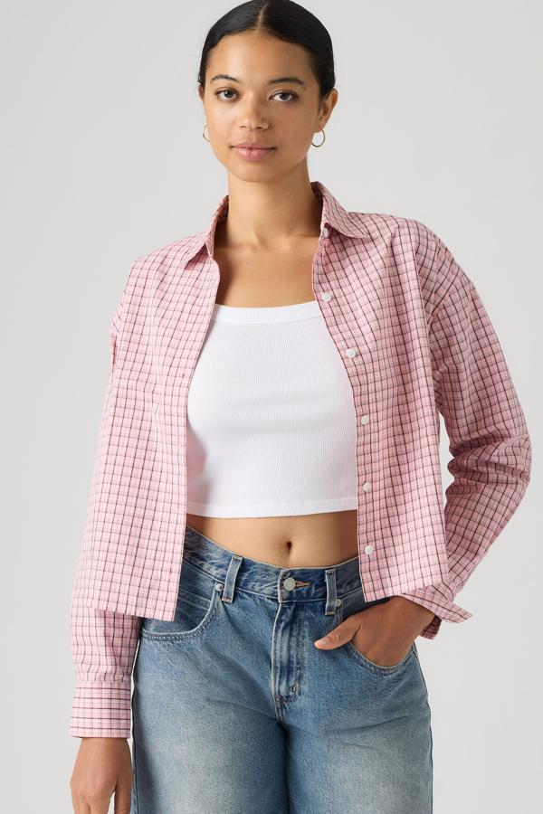 Levi's Cropped Harlie Shirt - Women's - L -