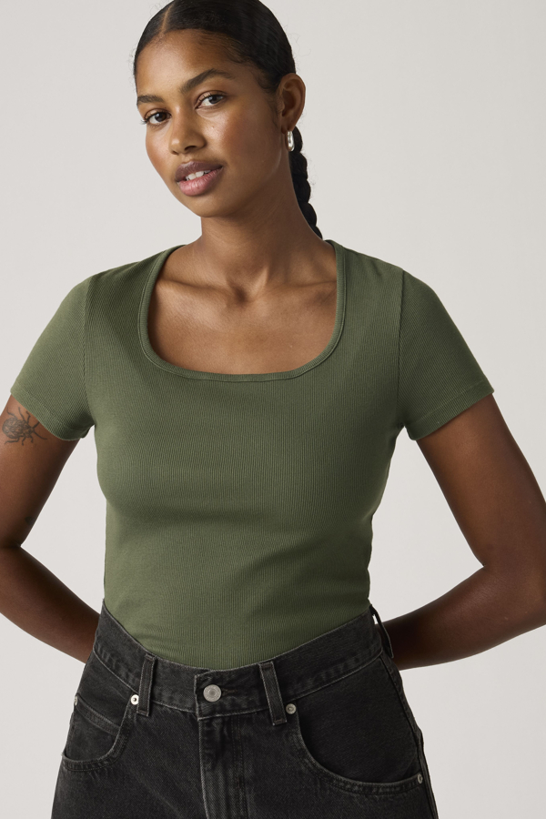 Levi's Essential T shirt met vierkante hals - Women's - M -