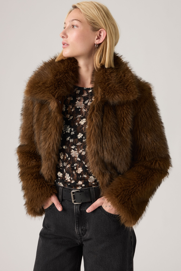 Levi's Laney Faux Fur Jacket - Women's - S -