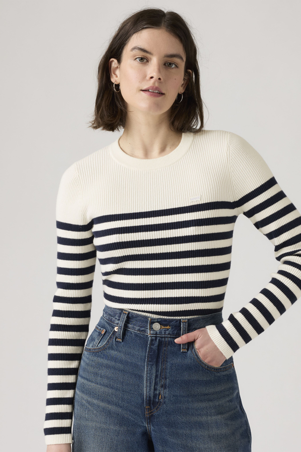 Levi's Geribbelde sweater met ronde hals - Women's - M -