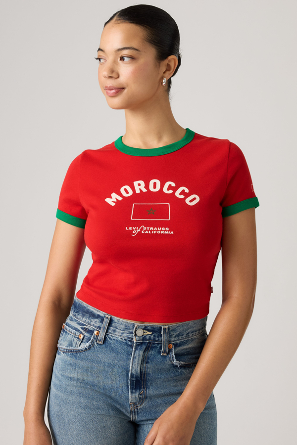 Levi's Morocco Ringer T shirt voor dames - Women's - L -