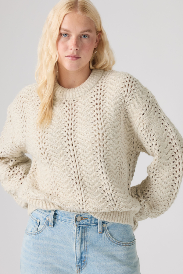 Levi's Charlotte Pointelle Crewneck Sweater - Women's - XS -