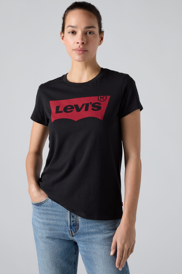 Levi's Het Perfect T shirt - Women's - 2XS - Zwart / Stonewashed Black