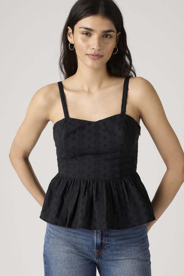 Levi's Lula Eyelet Peplum Tank Top - Women's - XS -