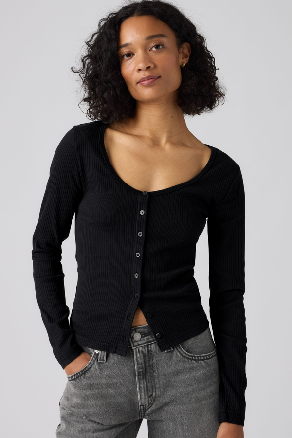 Levi's Austen Button Up Long Sleeve Top - Women's - M -