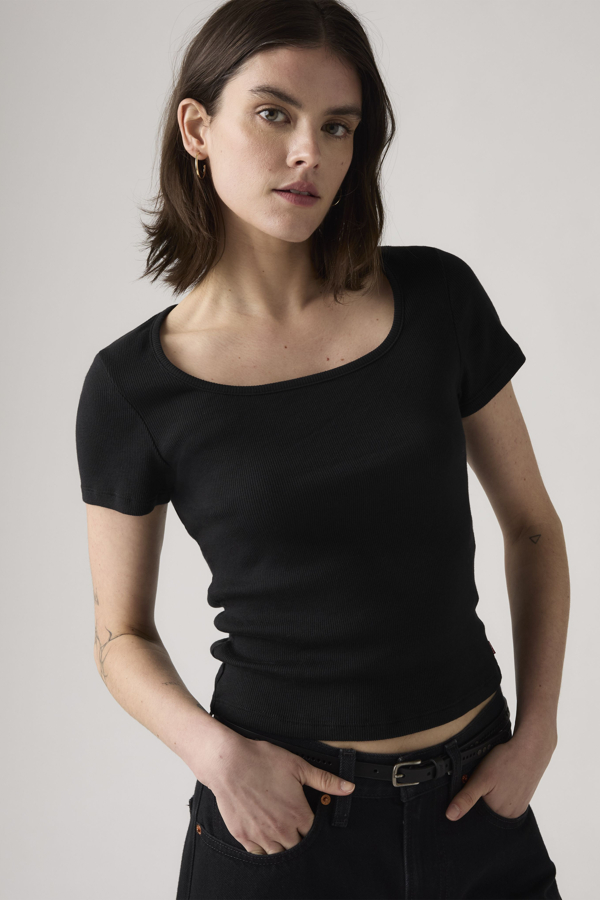 Levi's Essential Square Neck T shirt - Women's - S -