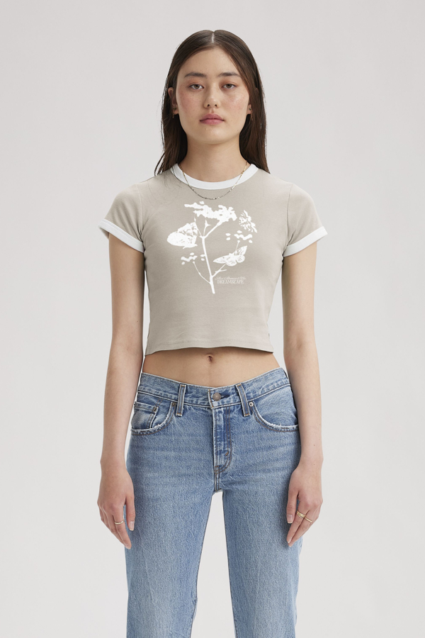 Levi's Graphic Mini Ringer T shirt - Women's - M -