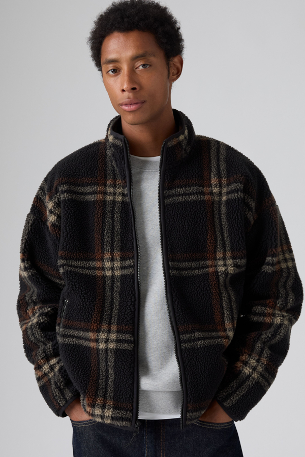 Levi's Nolan Sherpa Full Zip Sweater - Men's - M -