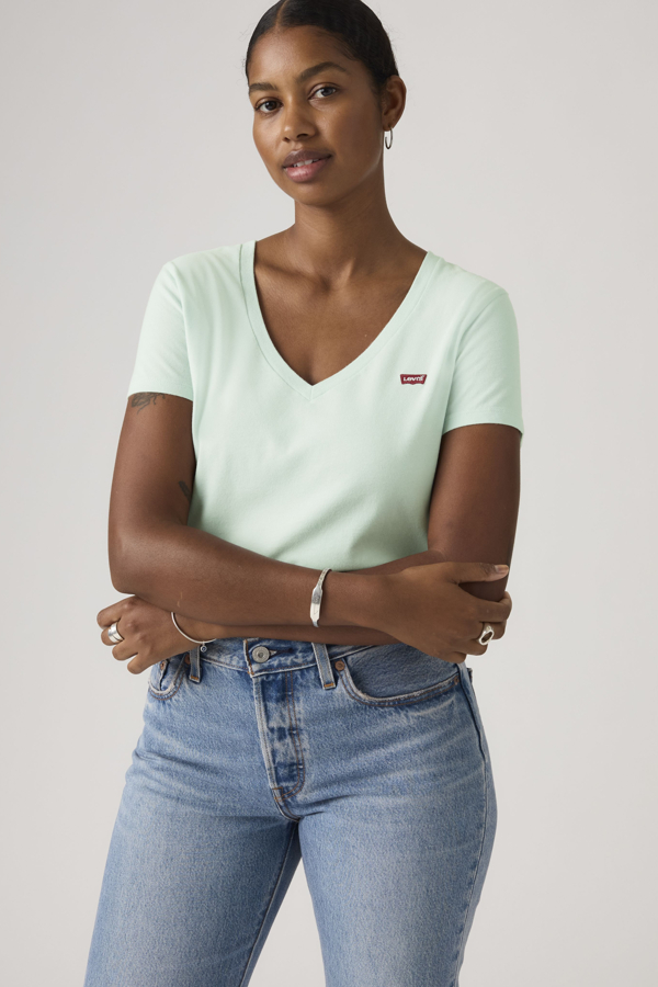 Levi's Perfect T shirt met V hals - Women's - L -