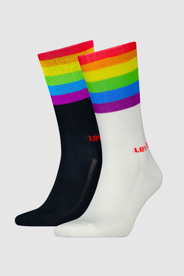 Levi's Regular Cut Pride Socks 2 pack - Men's - 43 -