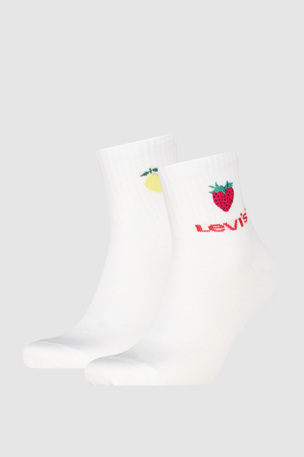 Levi's High Mid Cut Fruit Graphic Socks 2 pack - Men's - 43 -