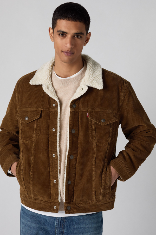 Levi's Corduroy Type III Sherpa Trucker Jacket - Men's - L -