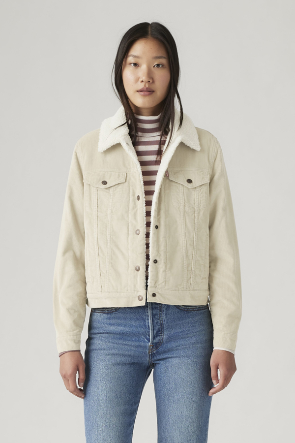 Levi's Original Sherpa Corduroy Trucker Jacket - Women's - M -