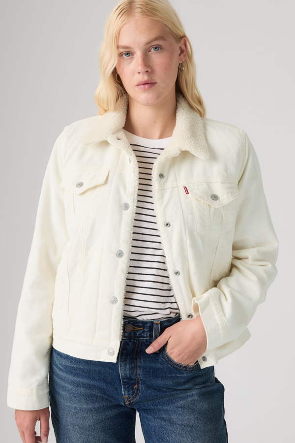 Levi's Original Sherpa Corduroy Trucker Jacket - Women's - M -
