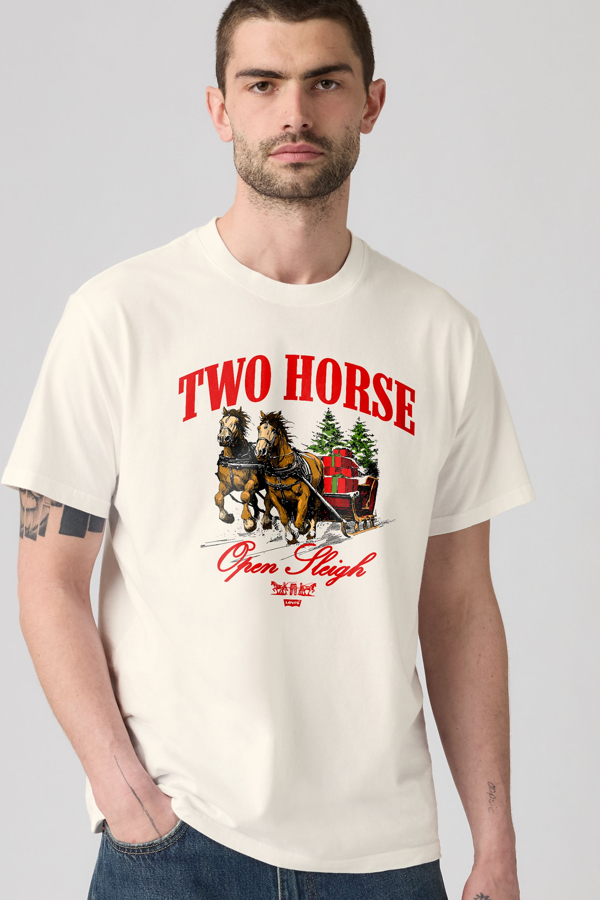 Levi's Relaxed Fit Graphic T shirt - Men's - M - Wit / 2h Sleigh 1 Egret