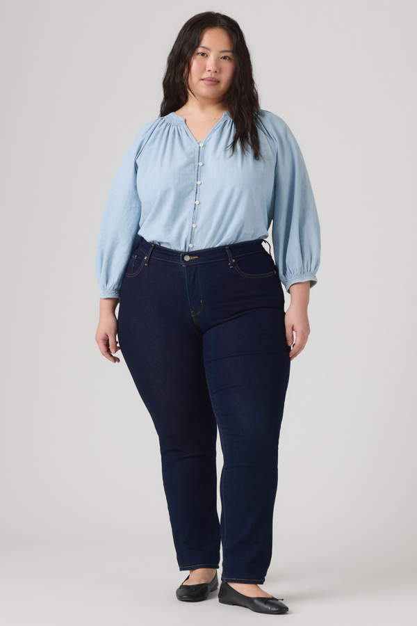 Levi’s 314 Shaping Straight jeans (Plus Size) – Women’s – 16M – Blauw / Darkest Sky