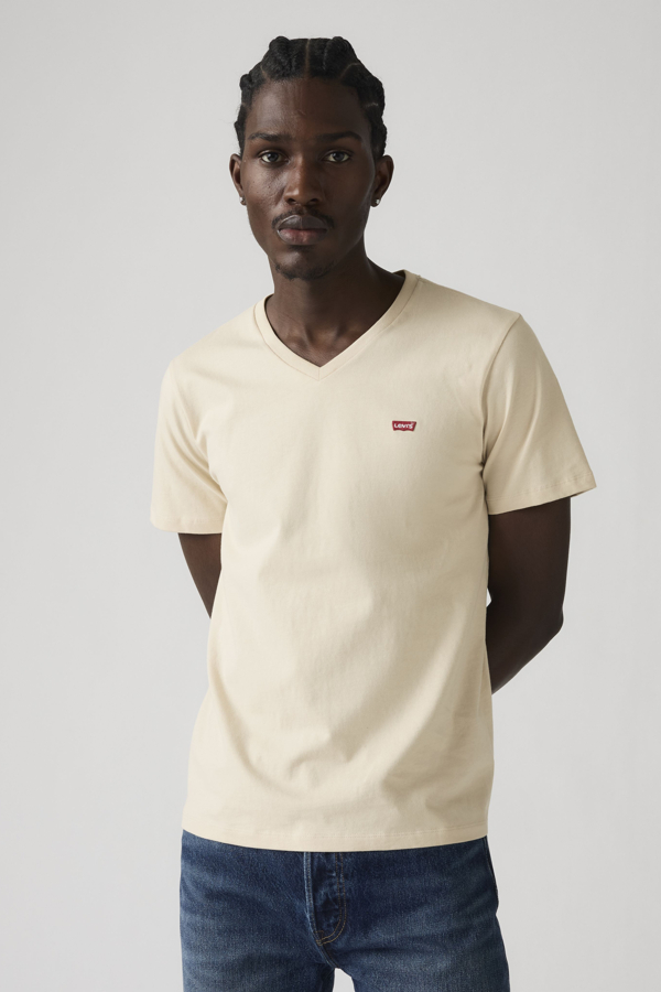 Levi's Original Housemark T shirt met V hals - Men's - S -