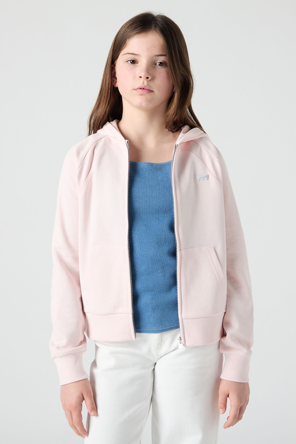 Levi's Teenager Ribbed Raglan Full Zip Hoodie - girl - 10A -