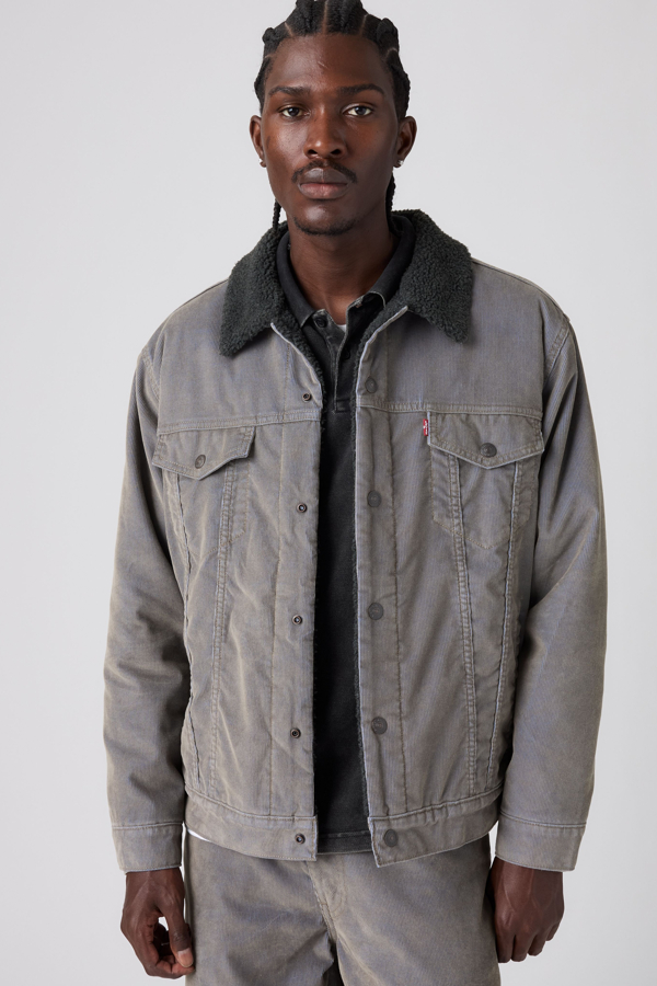 Levi's Relaxed Sherpa Corduroy Trucker Jacket - Men's - S -