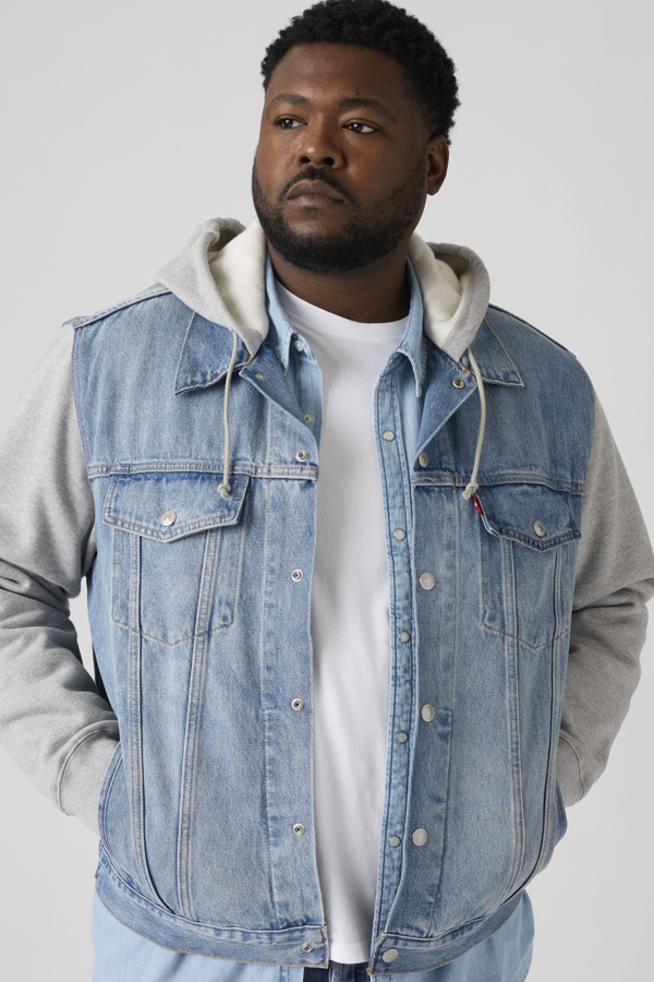 Levi's Hybrid Hoodie Trucker Jacket (Big & Tall) - Men's - 4XL -