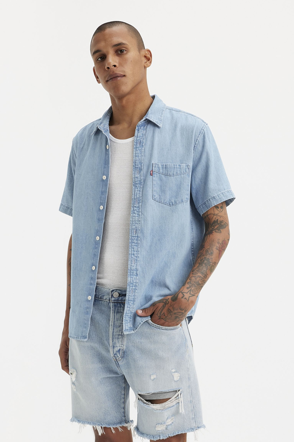 Levi's Classic Overhemd met NorMen's Pasvorm - Men's - L -