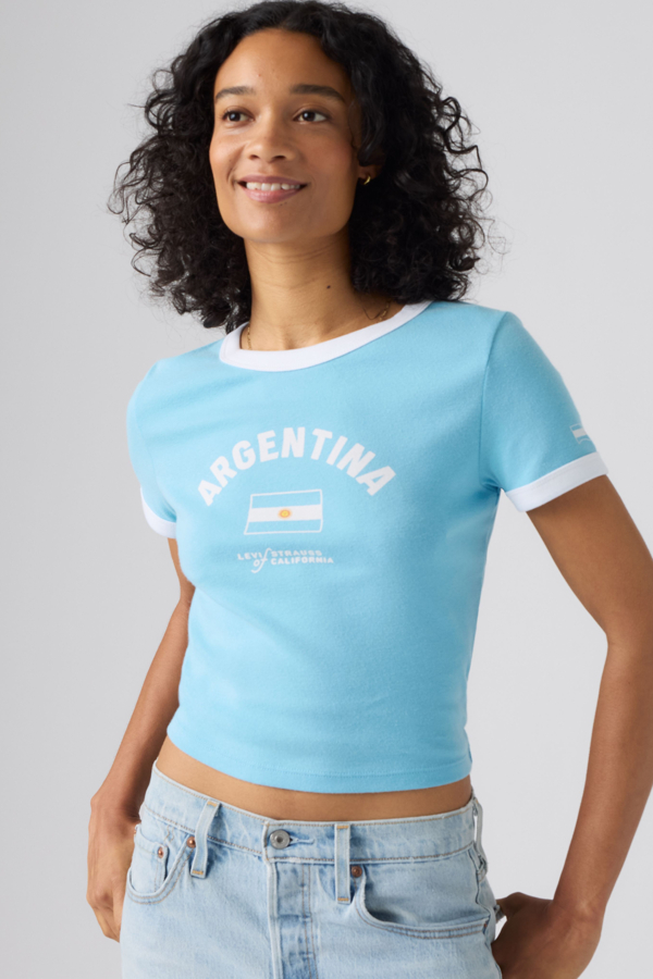 Levi's X World Cup Mini Ringer T shirt - Women's - 2XS -