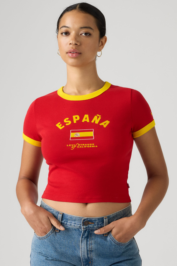Levi's X World Cup Mini Ringer T shirt - Women's - 2XS -