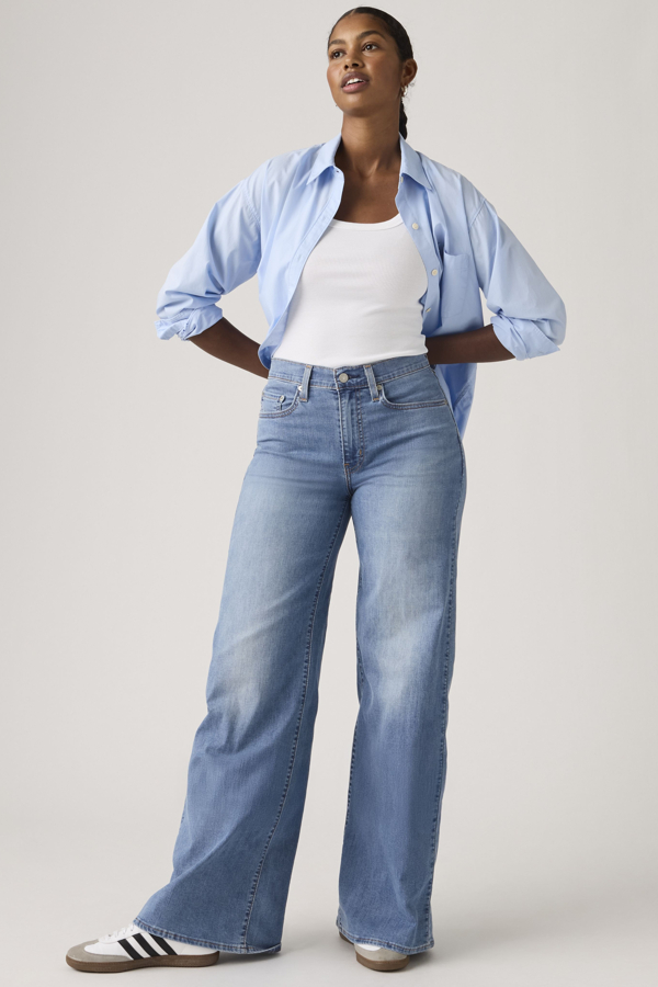 Levi's 728 High Rise Lightweight jeans met wijde pijpen - Women's - 27X34 -