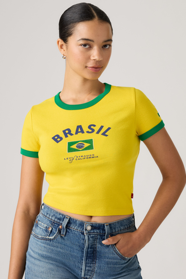 Levi's X World Cup Ringer T shirt - Women's - XS -