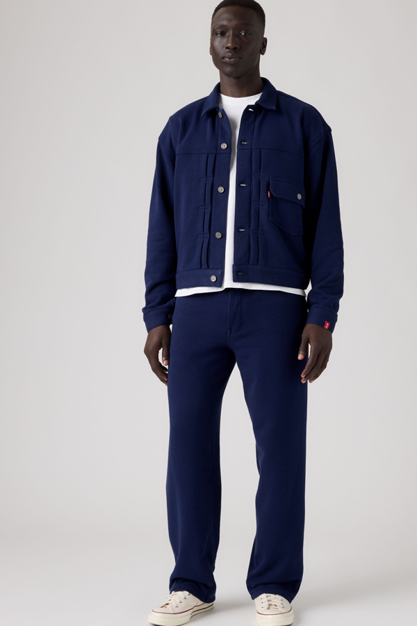 Levi's x Beams x Loopwheeler Super Wide broek voor heren - Men's - 34X32 - Blauw / X Beams Lw Navy