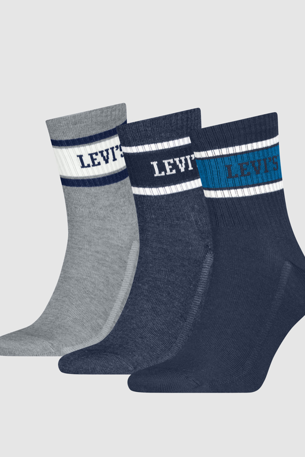 Levi's Short Cut Collegiate Socks 3 pack - Women's - 35 -