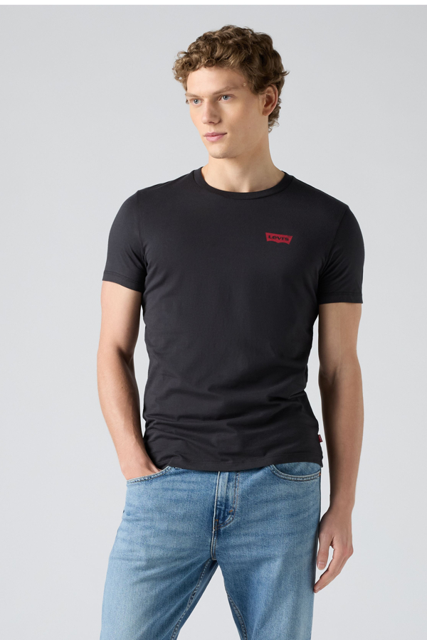 Levi's Graphic T shirt Ronde Hals - Set van 2 - Men's - 2XL - Zwart / Caviar