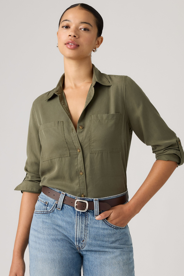Levi's Aspen Utility Long Sleeve Shirt - Women's - S -