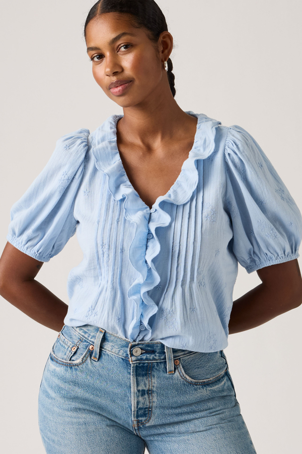 Levi's Giselle blouse met ruches - Women's - 2XL -