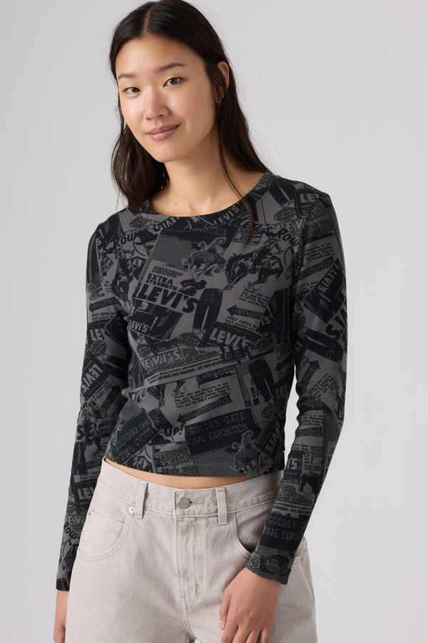 Levi's Graphic Essential Baby Long Sleeve Tee - Women's - XS -