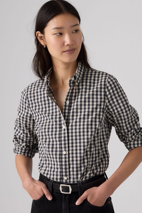 Levi's Slim Poplin Shirt - Women's - L -