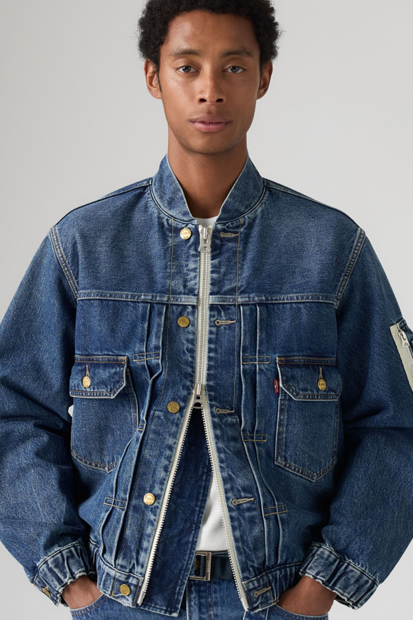 Levi's x sacai blousonjack voor heren - Men's - M - Medium wassing / Vintage