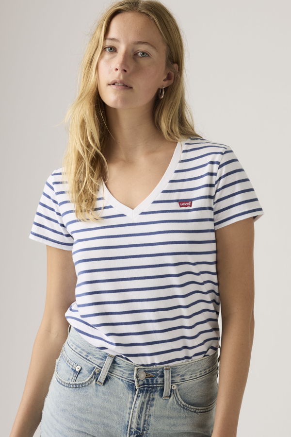 Levi's Perfect T shirt met V hals - Women's - S -