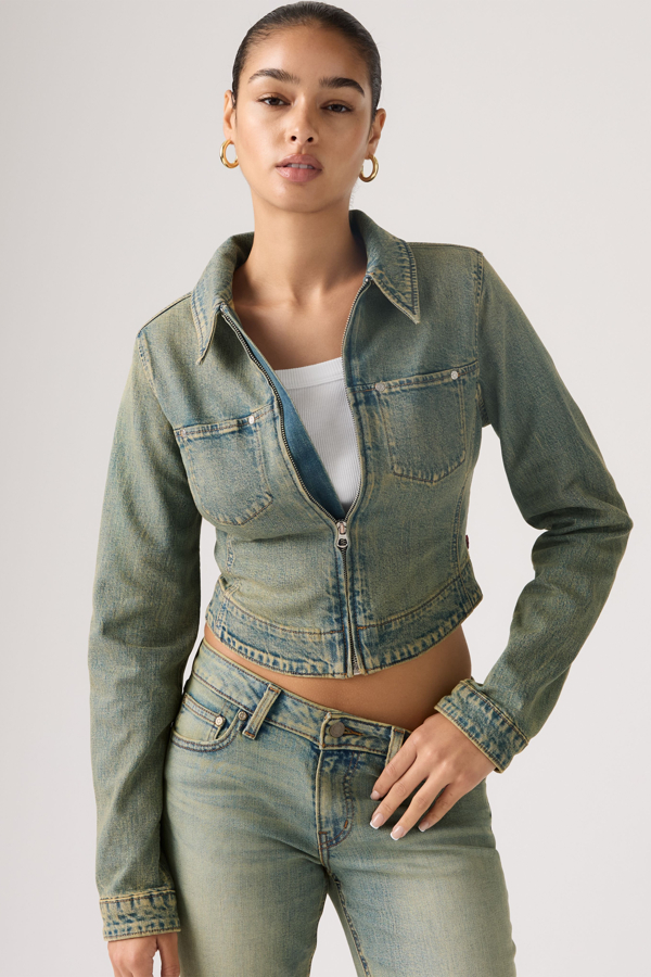 Levi's Y2K Stretch Fitted Trucker Jacket - Women's - M -