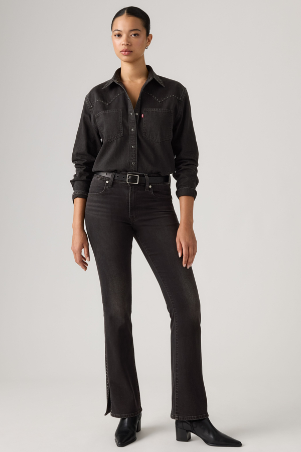 Levi's 725 Bootcut Studded Slit Hem Jeans - Women's - 31X32 -
