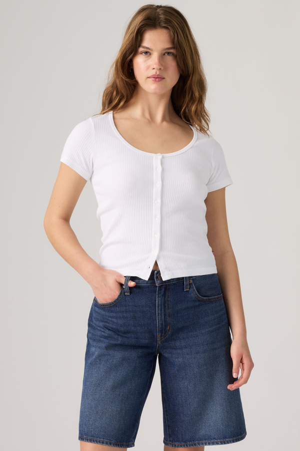 Levi's Austen Button Up Short Sleeve Top - Women's - XL -