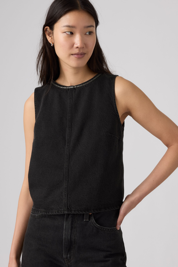 Levi's Rhinestone Denim Top - Women's - S -