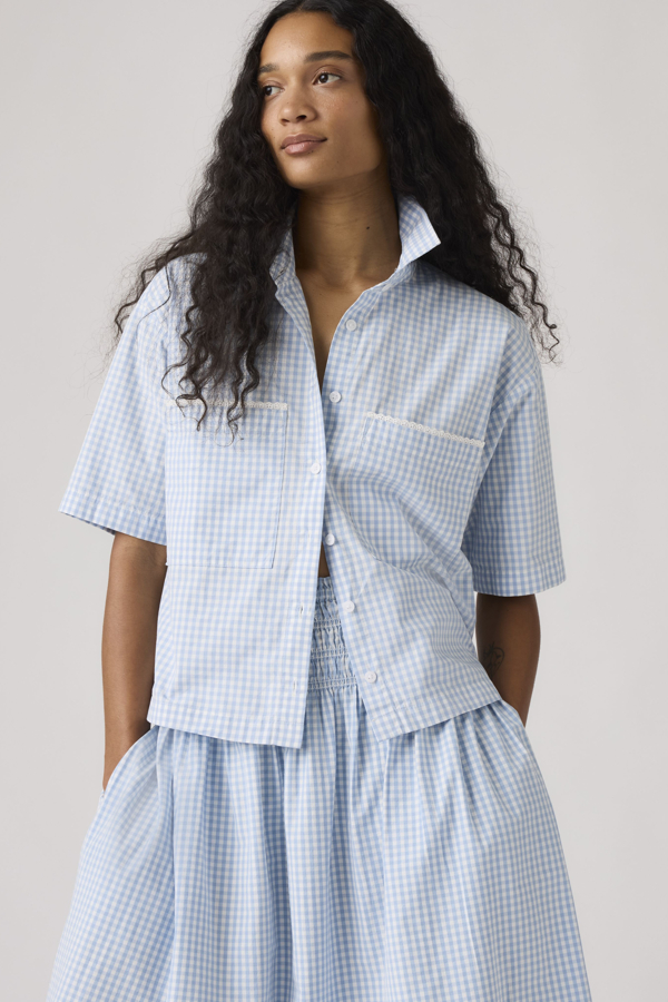 Levi's Novelty Harlie korte blouse met korte mouwen - Women's - L -