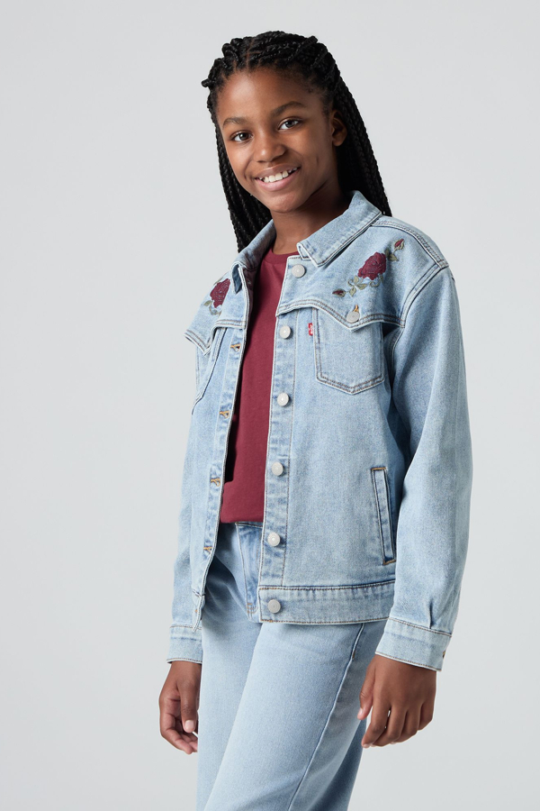 Levi's Oversized Western Trucker Jacket voor tieners - Girl's - 10A -