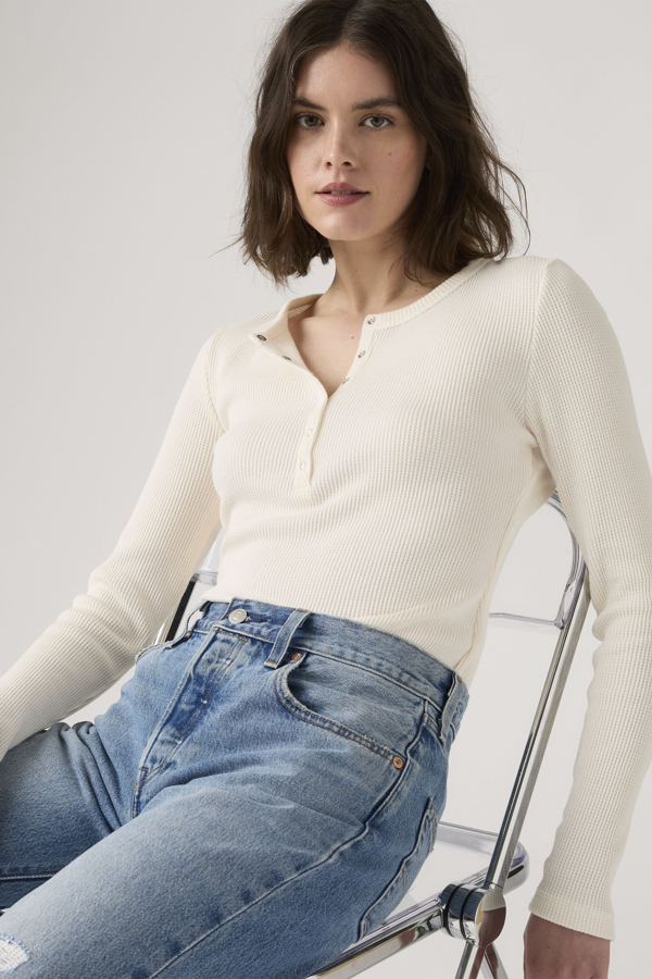 Levi's Dry Goods Waffle Henley - Women's - S -