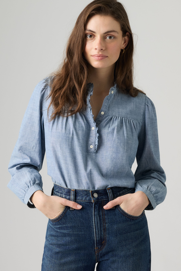 Levi's Perla Long Sleeve Blouse - Women's - L -
